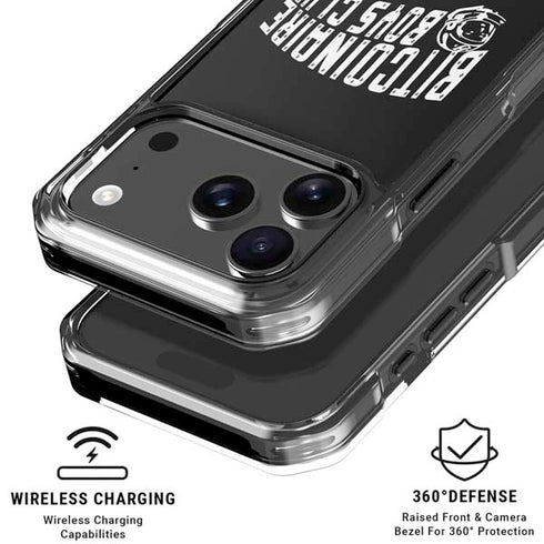 Bitcoinaire Boys Club iPhone 18 Pro Clear Case