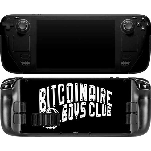 Bitcoinaire Boys Club Steam Deck Handheld Gaming Computer OLED Skin
