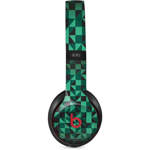 Black & Green Beats Solo 2 Wireless Skin