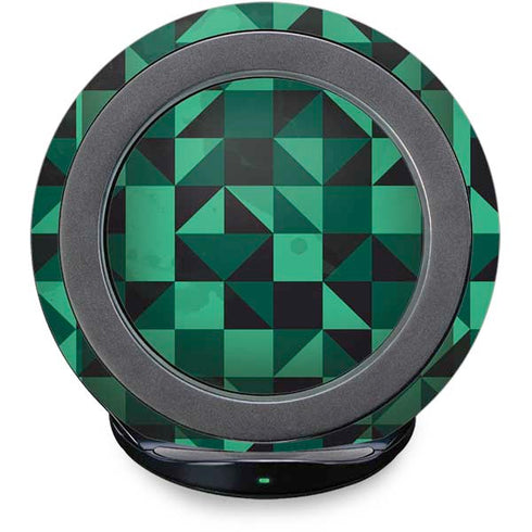 Black & Green Fast Charge Wireless Charging Stand Skin
