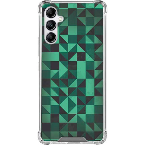 Black & Green Gabb Phone 4 Clear Case