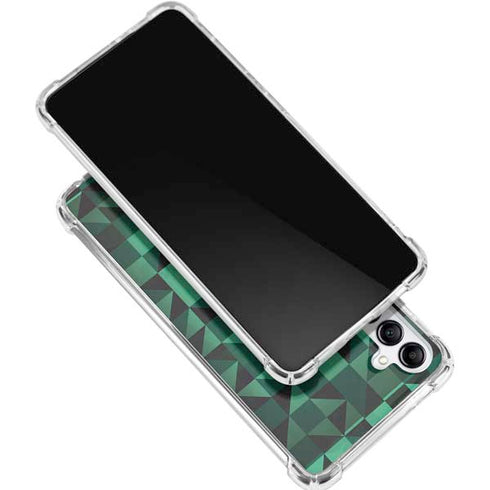 Black & Green Gabb Phone 4 Clear Case