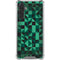 Black & Green Galaxy A17 Clear Case