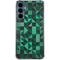 Black & Green Galaxy A35 5G Clear Case