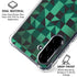 Black & Green Galaxy A36 5G Clear Case