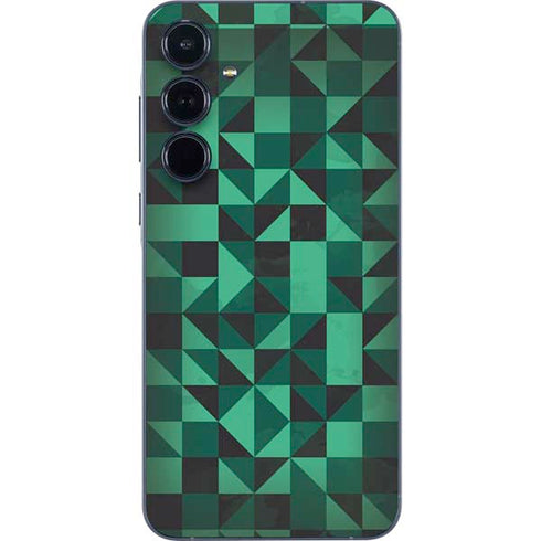 Black & Green Galaxy A55 5G Skin