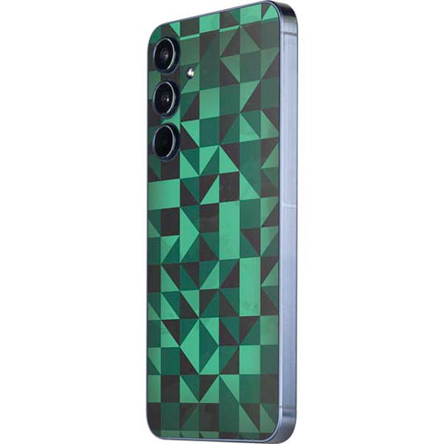 Black & Green Galaxy A55 5G Skin
