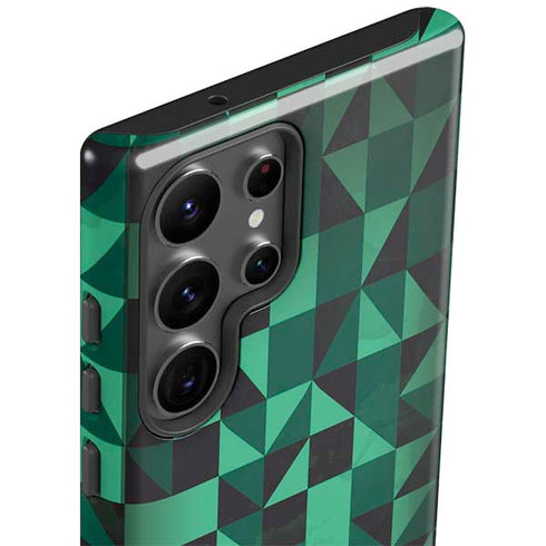 Black & Green Galaxy S23 Ultra Pro Case