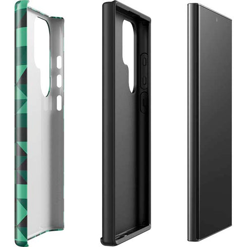 Black & Green Galaxy S23 Ultra Pro Case