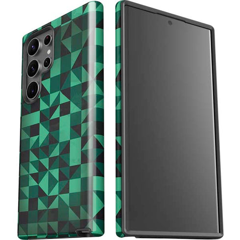 Black & Green Galaxy S23 Ultra Pro Case