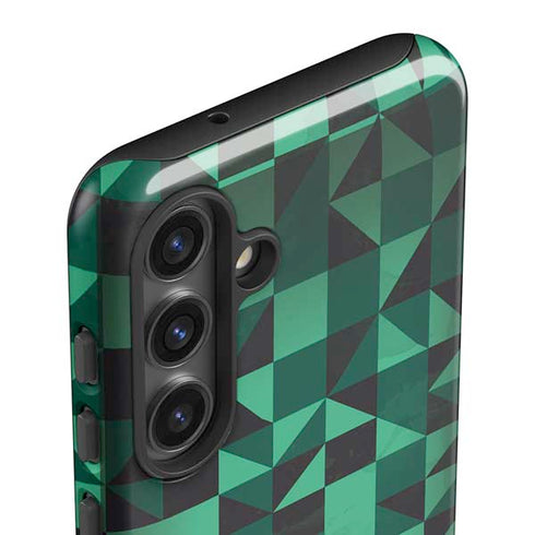 Black & Green Galaxy S25 Impact Case