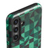 Black & Green Galaxy S25 Impact Case