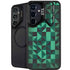 Black & Green Galaxy S25 Kickstand Case