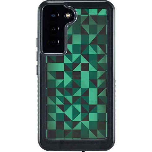 Black & Green Galaxy S24 Plus Waterproof Case
