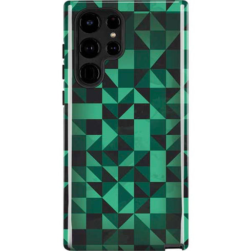 Black & Green Galaxy S25 Ultra Impact Case