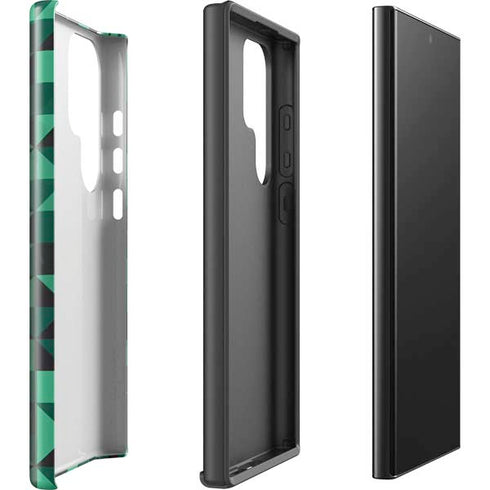 Black & Green Galaxy S25 Ultra Impact Case