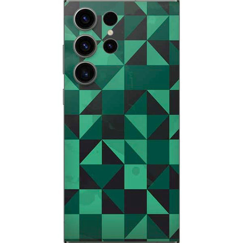 Black & Green Galaxy S24 Ultra Skin