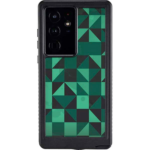 Black & Green Galaxy S24 Ultra Waterproof Case