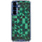 Black & Green Galaxy S25 Clear Case