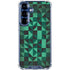Black & Green Galaxy S25 Clear Case