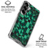 Black & Green Galaxy S26 Clear Case