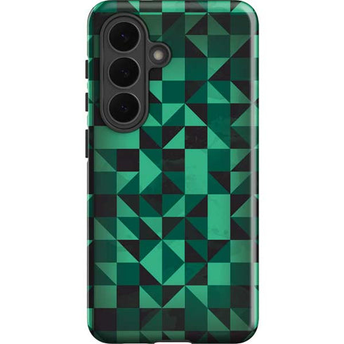 Black & Green Galaxy S26 Impact Case