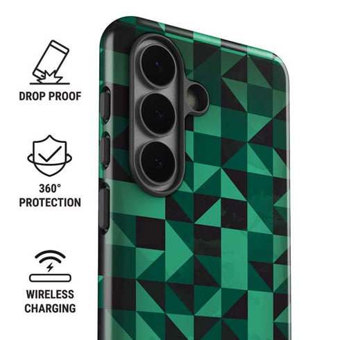 Black & Green Galaxy S26 Plus Impact Case