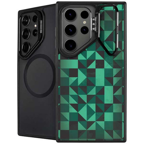 Black & Green Galaxy S26 Ultra Kickstand Case