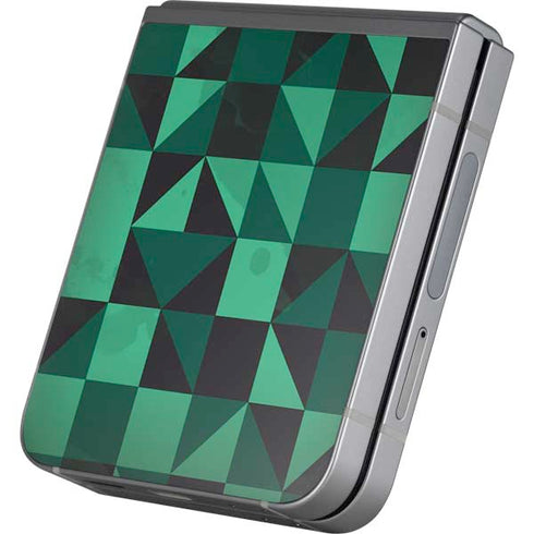 Black & Green Galaxy Z Flip6 Skin
