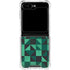 Black & Green Galaxy Z Flip5 5G Clear Case