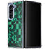 Black & Green Galaxy Z Fold5 5G Clear Case