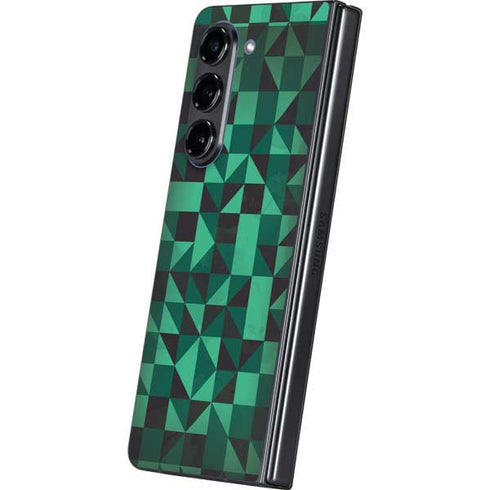 Black & Green Galaxy Z Fold5 5G Skin