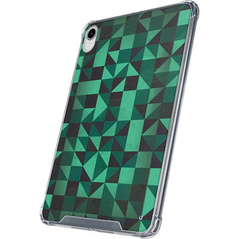 Black & Green iPad 11th Gen (2025) Clear Case