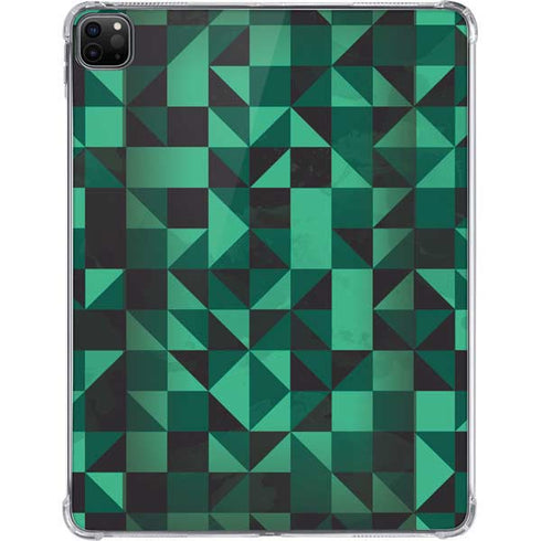 Black & Green iPad Pro 11in (2024) Clear Case