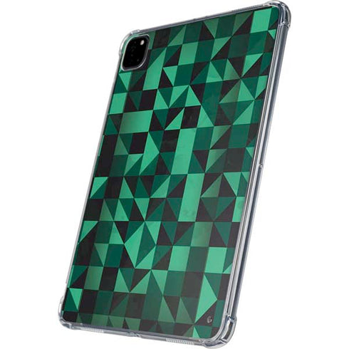 Black & Green iPad Pro 11in (2024) Clear Case