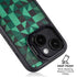 Black & Green iPhone 13 Kickstand Case