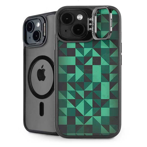 Black & Green iPhone 14 Plus Kickstand Case