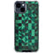 Black & Green iPhone 15 Clear Case