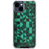 Black & Green iPhone 15 Clear Case