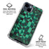 Black & Green iPhone 15 Clear Case