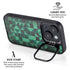 Black & Green iPhone 15 Kickstand Case