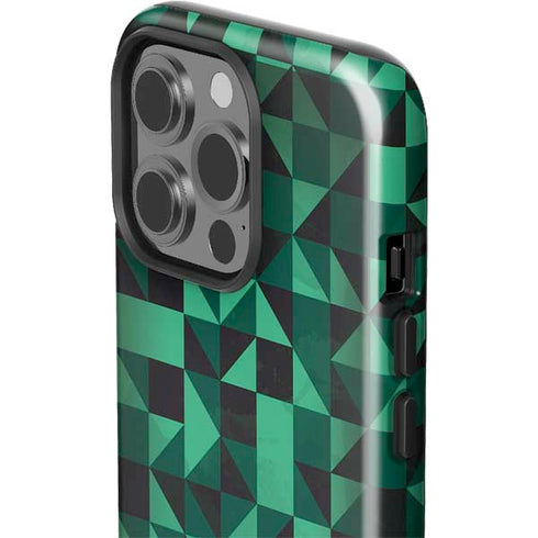 Black & Green iPhone 15 Pro Impact Case