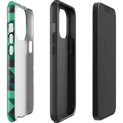 Black & Green iPhone 15 Pro Impact Case