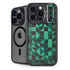 Black & Green iPhone 15 Pro Kickstand Case