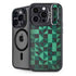 Black & Green iPhone 15 Pro Max Kickstand Case