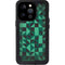 Black & Green iPhone 15 Pro Waterproof Case