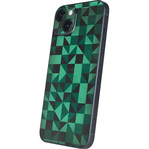 Black & Green iPhone 15 Skin