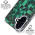 Black & Green iPhone 16 Clear Case
