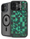 Black & Green iPhone 16 Kickstand Case