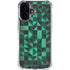 Black & Green iPhone 16 Plus Clear Case
